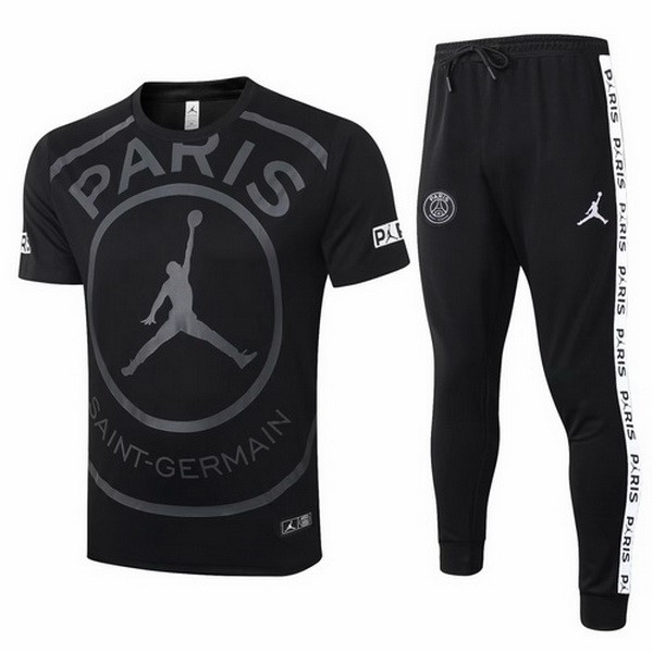 Camiseta de Entrenamiento Paris Saint Germain Conjunto Completo 2020 2021 Negro